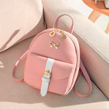 Mini Cartoon backpack dual-use small diagonal cross bag PU leather knapsack