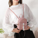 Mini Cartoon backpack dual-use small diagonal cross bag PU leather knapsack