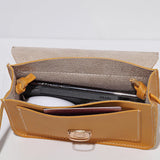 Yellow Mini PU Leather Messenger Bag for Girl