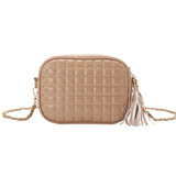 Mini Rhombus Lattice Crossbody Bag Solid Chain Handbags