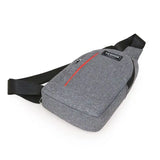Men's Anti-theft Crossbody Bag with USB Charging