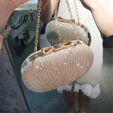 Glitter Evening Bag Chain Shoulder Bag Party Banquet Handbag