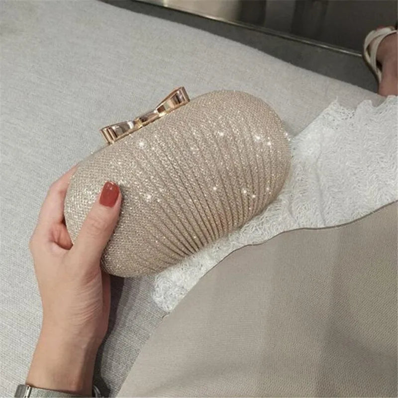 Glitter Evening Bag Chain Shoulder Bag Party Banquet Handbag