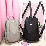 Women's Anti-theft Backpack Oxford Cloth School Bag