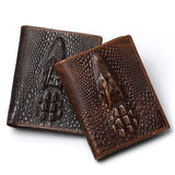 Crocodile Leather Wallet for Men, 3D Design, High Quality