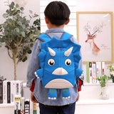3D Triceratops School Bags for Boys Girls Animals Children Bags Toddler Kids Sch