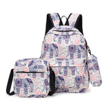 3pcs Printing School Bags Backpacks Kids Girls Student Schoolbag Lovely Backpack