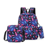 3pcs Printing School Bags Backpacks Kids Girls Student Schoolbag Lovely Backpack