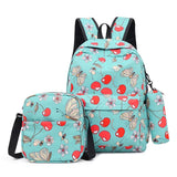3pcs Printing School Bags Backpacks Kids Girls Student Schoolbag Lovely Backpack