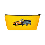 Canvas Pencil Case with Coin Pocket for Boys Girls Kids