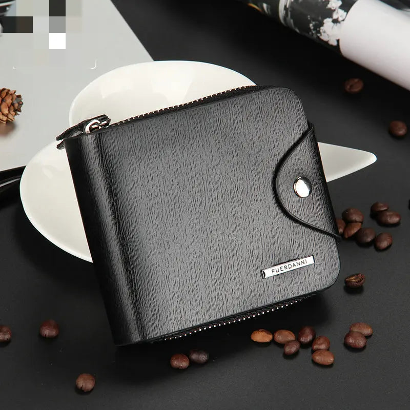 Arrival Men's Wallets Pu Leather Short Wallet High Male Cash Purses Clutch