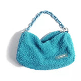 Lamb Wool Messenger Bag Single Shoulder Bag Women's Handbag