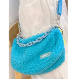 Lamb Wool Messenger Bag Single Shoulder Bag Women's Handbag