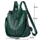 Leather Backpack Women Shoulder Bags School Bags for Girls Bagpack Mochila Sac