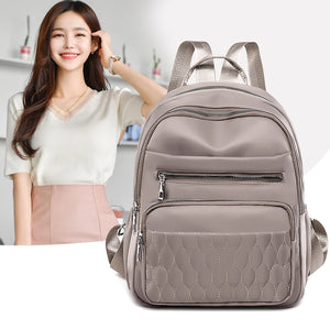 Nylon School Bag Teen Girl Shoulder Backpack Female