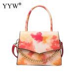 Rainbow Gradient Shoulder Bag Leather Purse