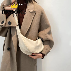 Mini Shoulder Bag High Messenger Bag Small Handbag Lady Solid Hobos Bag