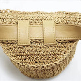 Straw Flower Waist Pack Zipper Chest Bag Ladies Travel Mobile Phone Purse