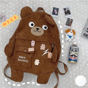 Vintage Candy Colors Backpack for Teenage Girls