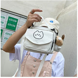Canvas Small Fresh Ladies One-shoulder Diagonal Bag Multifunctional