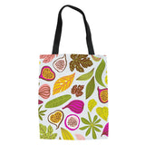 Fruit Pattern Women Canvas Shopping Bags Reusable Handbag Shoulder Pouch Bolsa