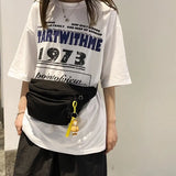 Canvas Women Chest Bag Large Capacity Anti-Theft Crossbody Bag