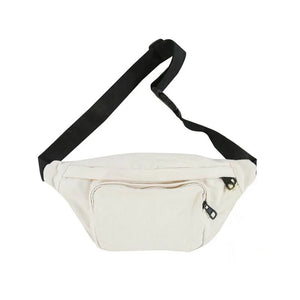 Canvas Women Chest Bag Large Capacity Anti-Theft Crossbody Bag