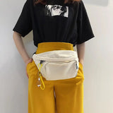 Canvas Women Chest Bag Large Capacity Anti-Theft Crossbody Bag