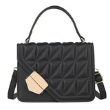 Winter Women Crossbody Bag Diamond Lattice Leather Shoulder Purse