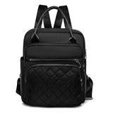 Casual Ladies Multifunctional Backpack Diamond Lattice Women Shoulder Bag
