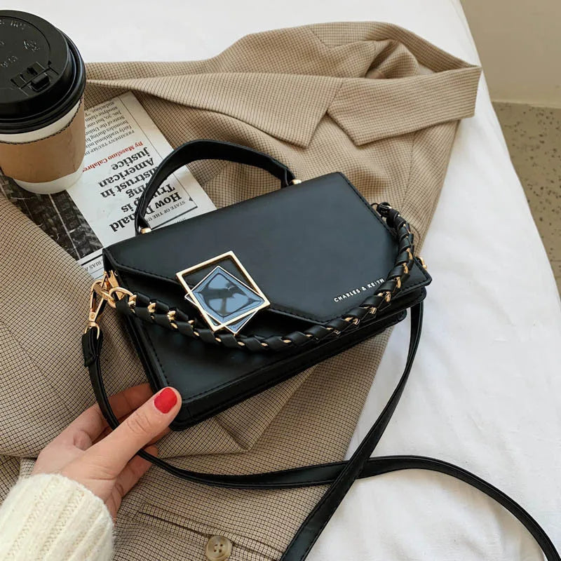 Chain Women Handbags Pu Leather Crossbody Bag And Purses