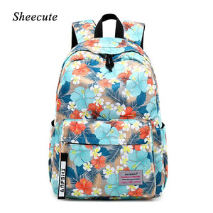 Kids Waterproof Nylon Shoulder Bag Girls School Backpack