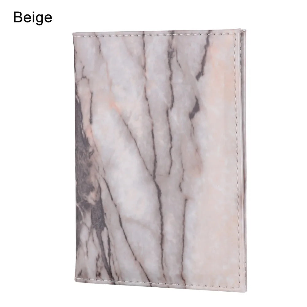 Colorful Marble Style Passport Cover Holder