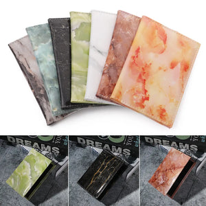 Colorful Marble Style Passport Cover Holder