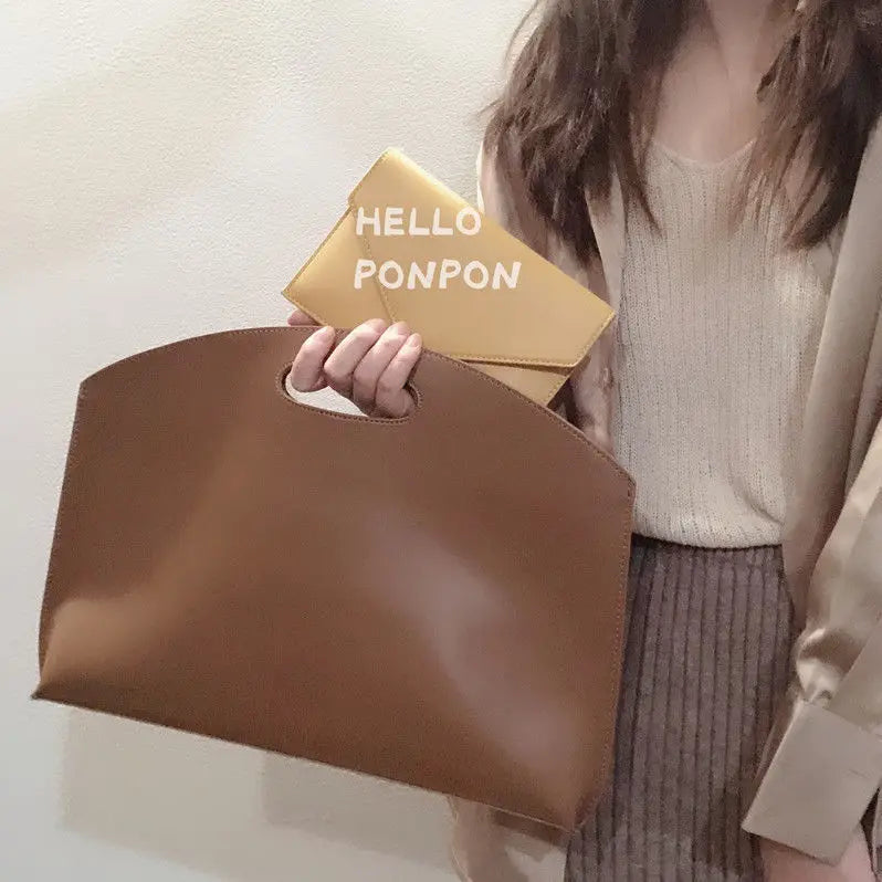 Stylish 13-Inch Laptop Bag for Women - Thin Hand Carrying Briefcase