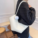 Plaid Shoulder Bag Handbags Ladies Casual Tote