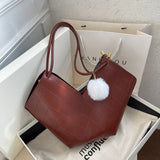 Plaid Shoulder Bag Handbags Ladies Casual Tote