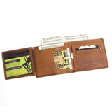 Crazy Horse Leather Men Wallets Vintage Wallet For Cowboy Top Thin