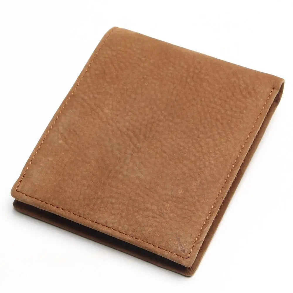 Crazy Horse Leather Men Wallets Vintage Wallet For Cowboy Top Thin