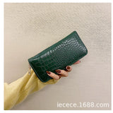 Crocodile Pattern Clutch Women's Wallet Long Zip Wallet Purse
