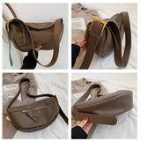 Women's Crossbody Bag Large Capacity Soft PU Leather Shoulder Bag