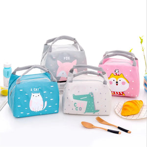 Cartoon Bento Box Bag Small Thermal Insulated Pouch For Kids