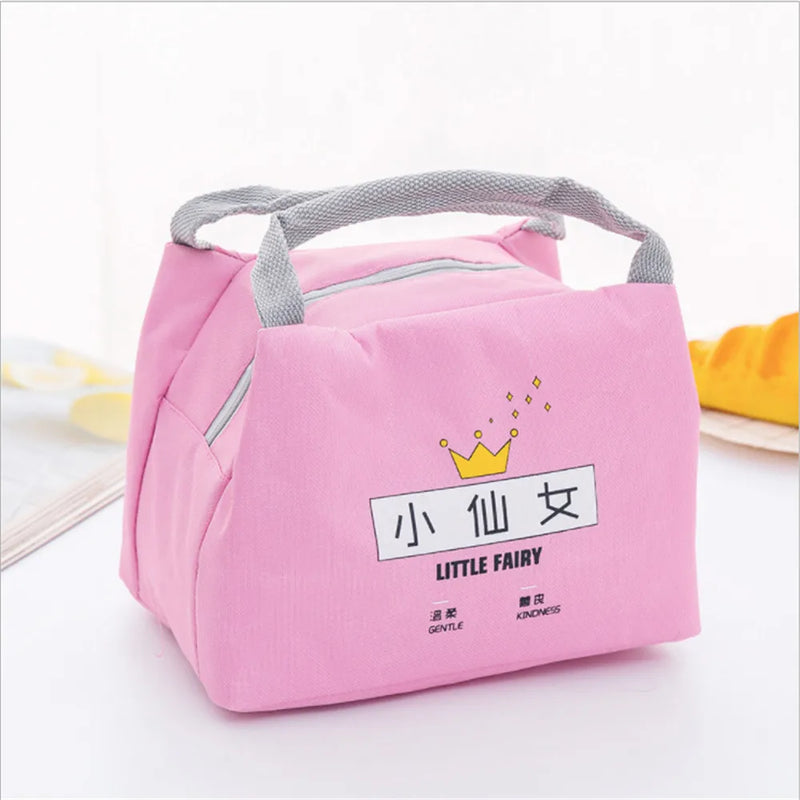 Cartoon Bento Box Bag Small Thermal Insulated Pouch For Kids