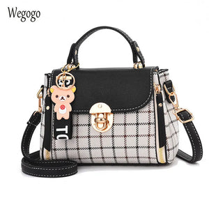 Women's PU Handbag Leather Totes Small Shoulder Messenger Bag