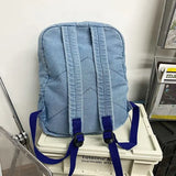 Denim Women Backpack Retro Travel Bagpack Large Capacity Backbag