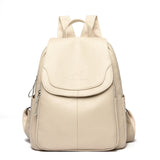 Women Pu Leather Backpack Large Capacity School Bags for Girls