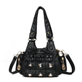 Rivet Soft PU Leather Women Handbag Women Bags Female Shoulder Tote bag