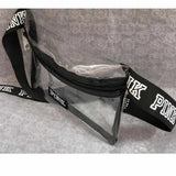 Transparent Pink Fanny Pack Girl Heuptas Waist Bag Waterproof