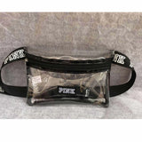 Transparent Pink Fanny Pack Girl Heuptas Waist Bag Waterproof