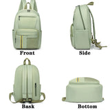 Waterproof Nylon Women Backpack Multi-pocket Laptop Unisex Travel Bag